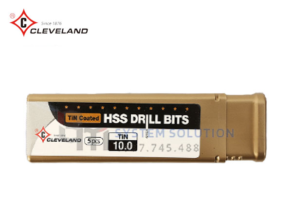 Mũi khoan HSS lớp phủ TIN (Gold-P) - Cleveland