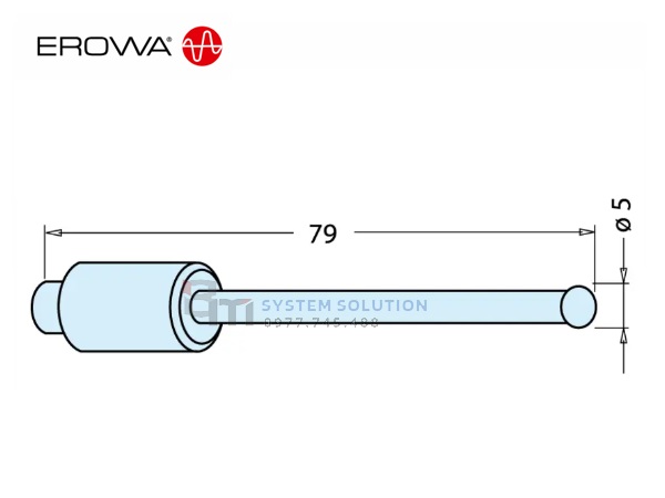 ER-010560  (Đầu đo cảm biến ø 5mm) - EROWA