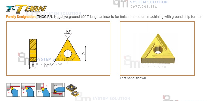 TNGG 160404 R CT3000 - Taegutec