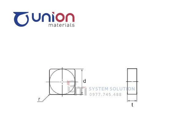 SNGN SW800 (Mảnh cắt bằng gốm[whisker]) - Union Materials