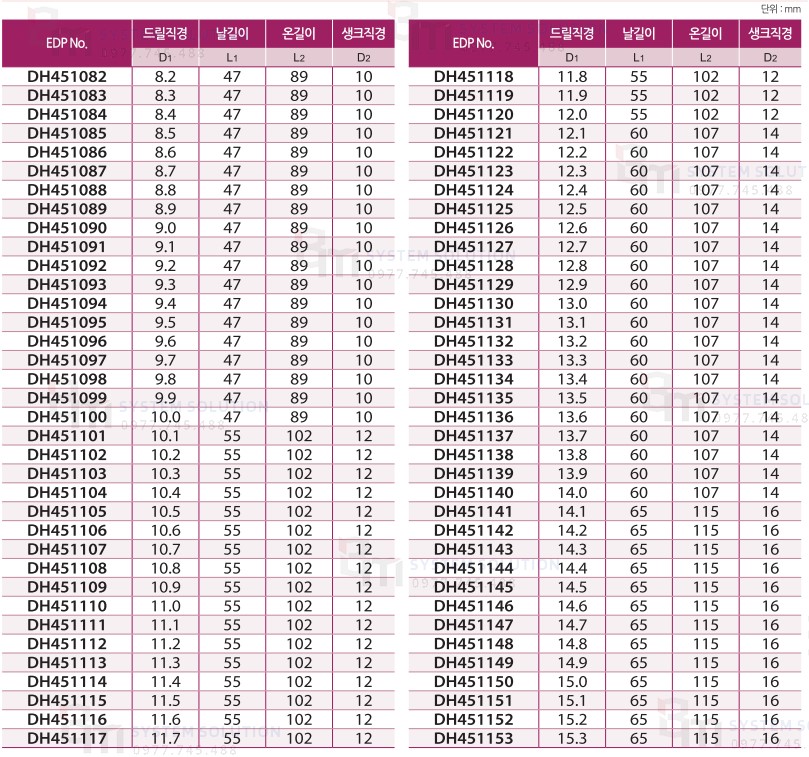 DH451082 ~ DH451153, DH451090, DH451105, DH451136