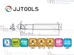 3ALC, 3ALCC (3 Flutes 45°Helix Coner Radius End Mills for Aluminum) - JJ Tools